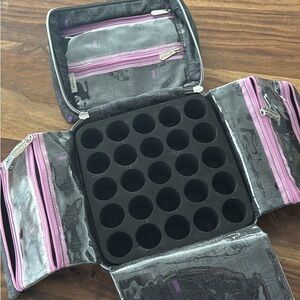 doTERRA essential oil travel storage case. purple / Gray